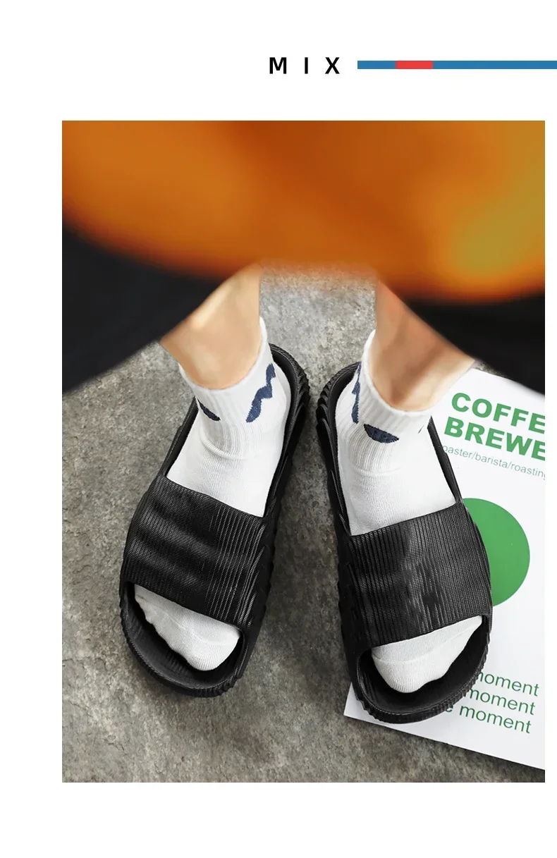 New Summer Sneaker Slippers For Women Men Thick Bottom Platform Slides Soft EVA Hollow Unisex Sports Sandals Casual Beach Shoes