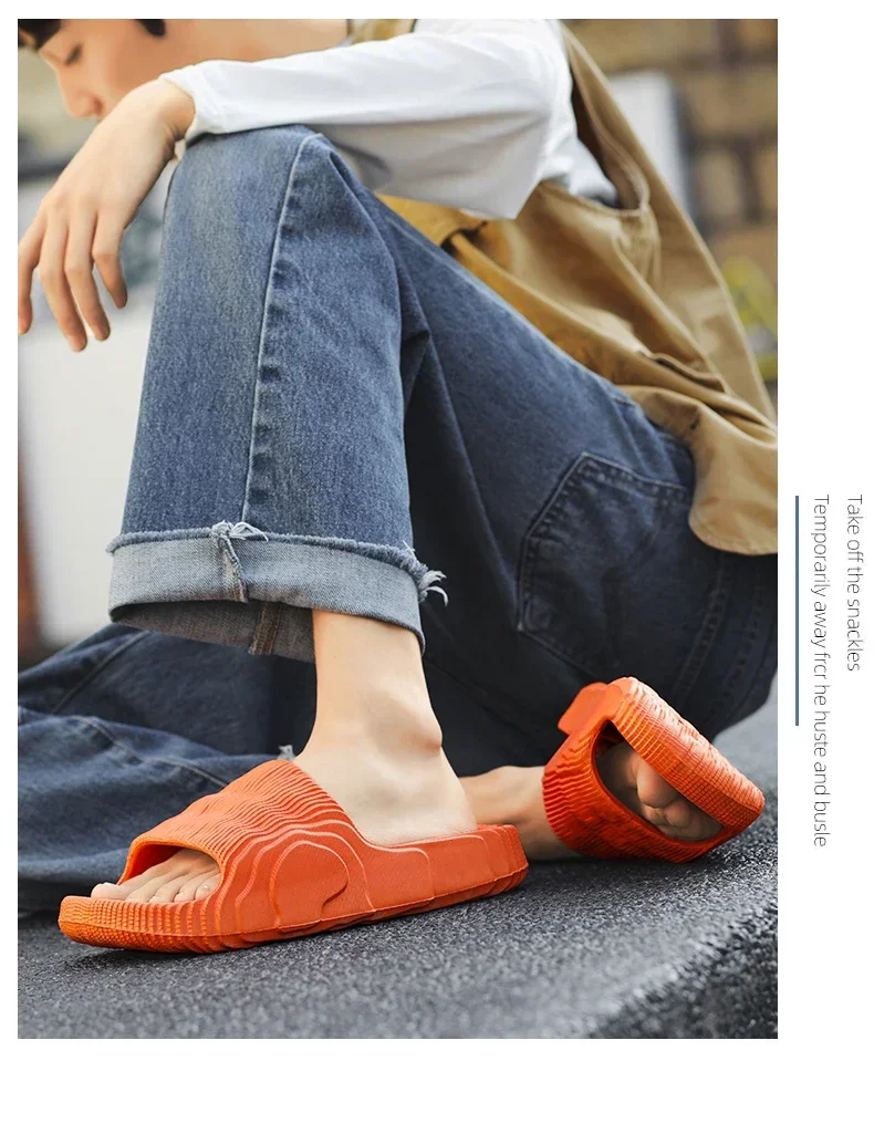 New Summer Sneaker Slippers For Women Men Thick Bottom Platform Slides Soft EVA Hollow Unisex Sports Sandals Casual Beach Shoes