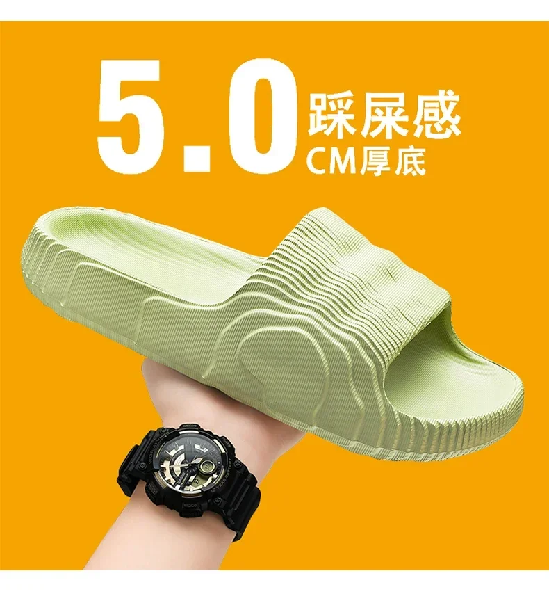New Summer Sneaker Slippers For Women Men Thick Bottom Platform Slides Soft EVA Hollow Unisex Sports Sandals Casual Beach Shoes