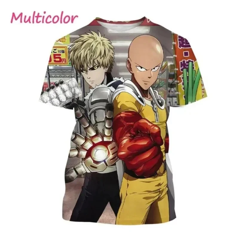Anime One Punch Man Saitama Cosplay Clothing 3D Printed Men/Women T-shirts Summer Short sleeve Tee Kid Tops Oversized Streetwear