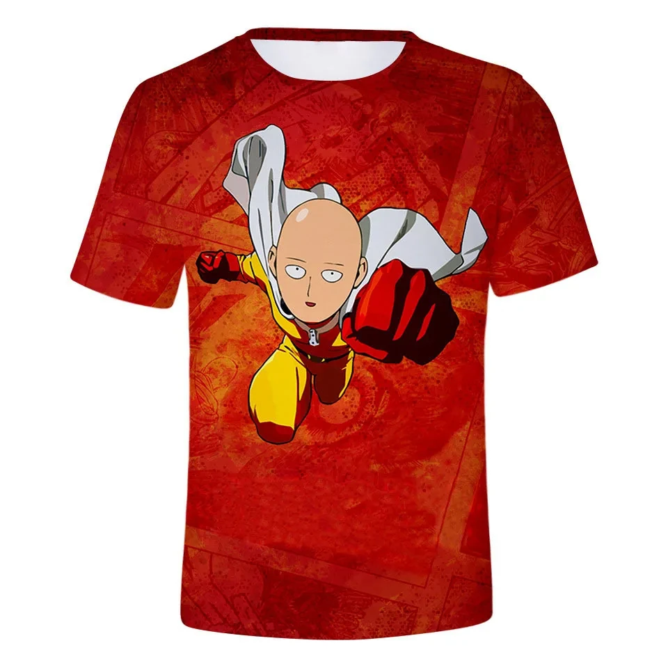 Anime One Punch Man Saitama Cosplay Clothing 3D Printed Men/Women T-shirts Summer Short sleeve Tee Kid Tops Oversized Streetwear