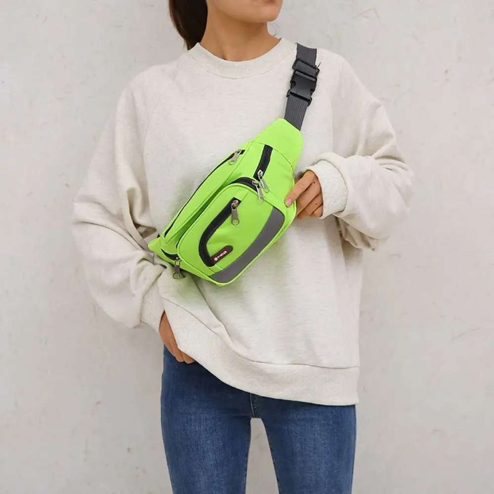 Fashion Multilayer Women Waist Packs Large Capacity Waterproof Chest Bag Hip Bum Wear Resistant Fanny Bag