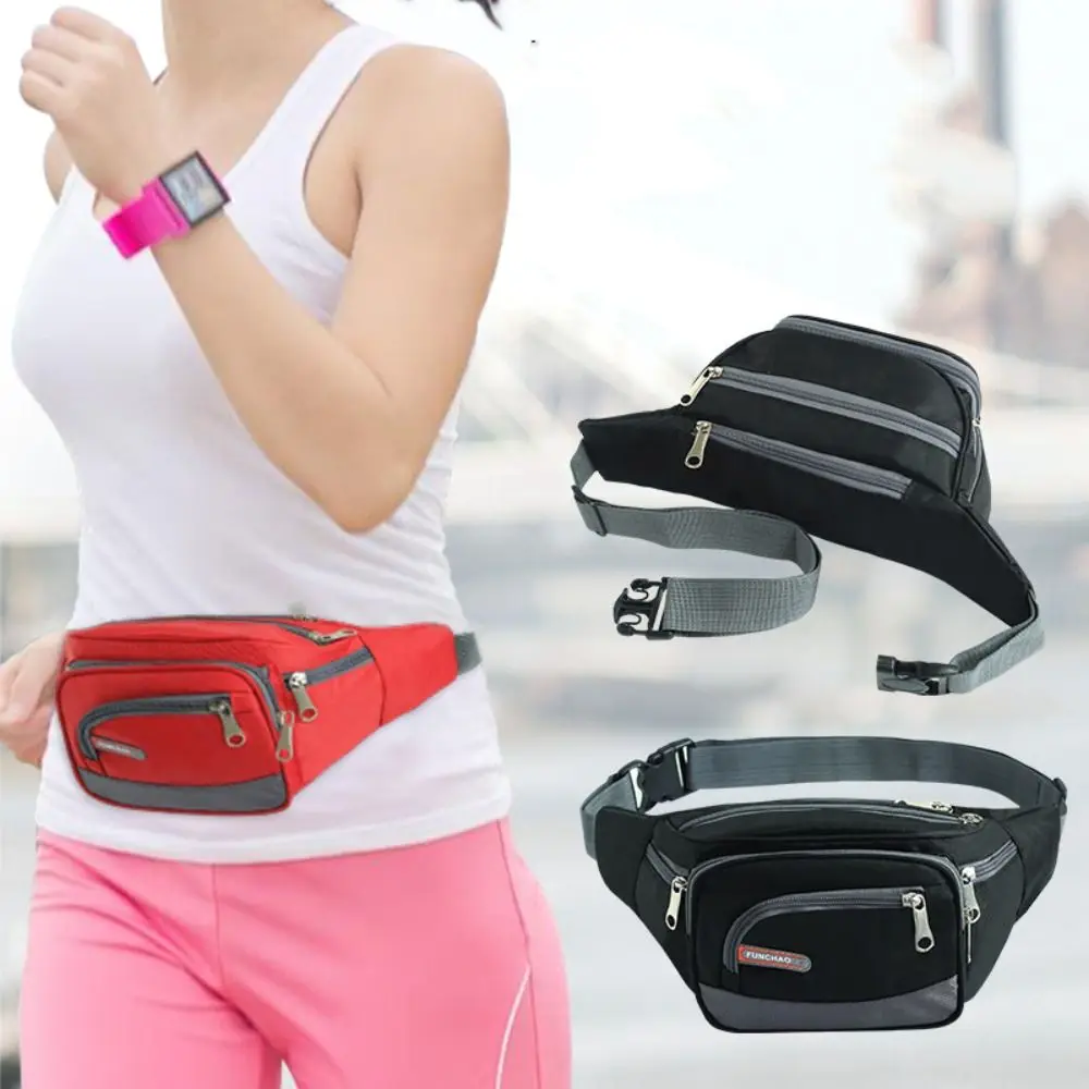 Fashion Multilayer Women Waist Packs Large Capacity Waterproof Chest Bag Hip Bum Wear Resistant Fanny Bag