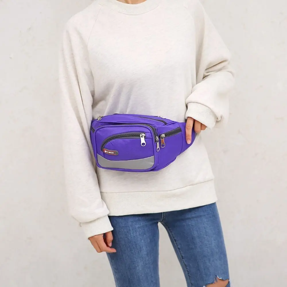 Fashion Multilayer Women Waist Packs Large Capacity Waterproof Chest Bag Hip Bum Wear Resistant Fanny Bag