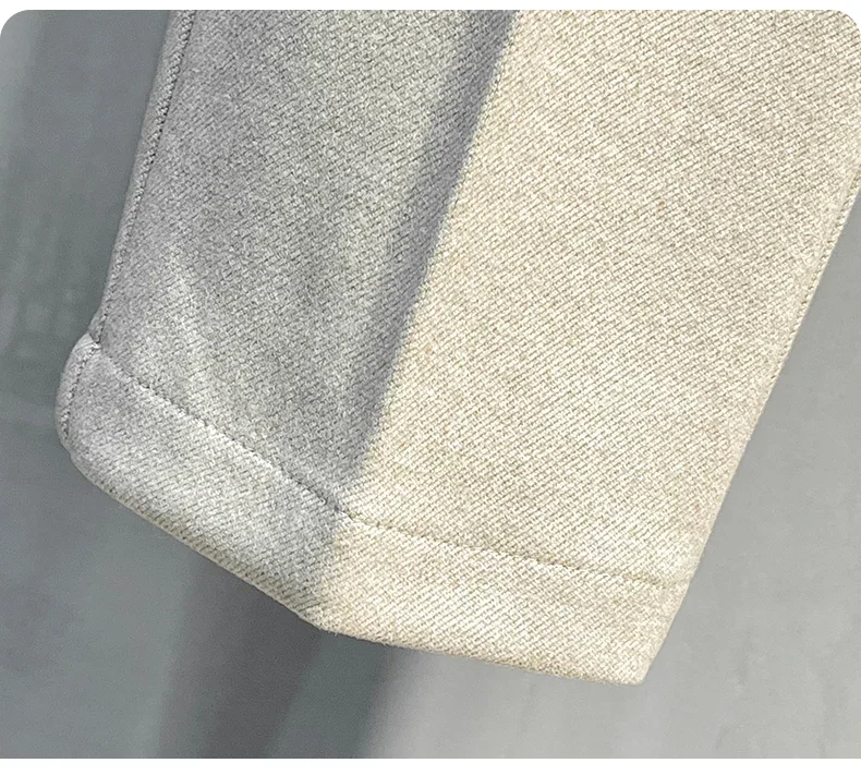Autumn Winter Suit Pants Men Thick Business Elastic Waist Classic Grey Brown Woolen Straight Korean Formal Trousers Male 28-38
