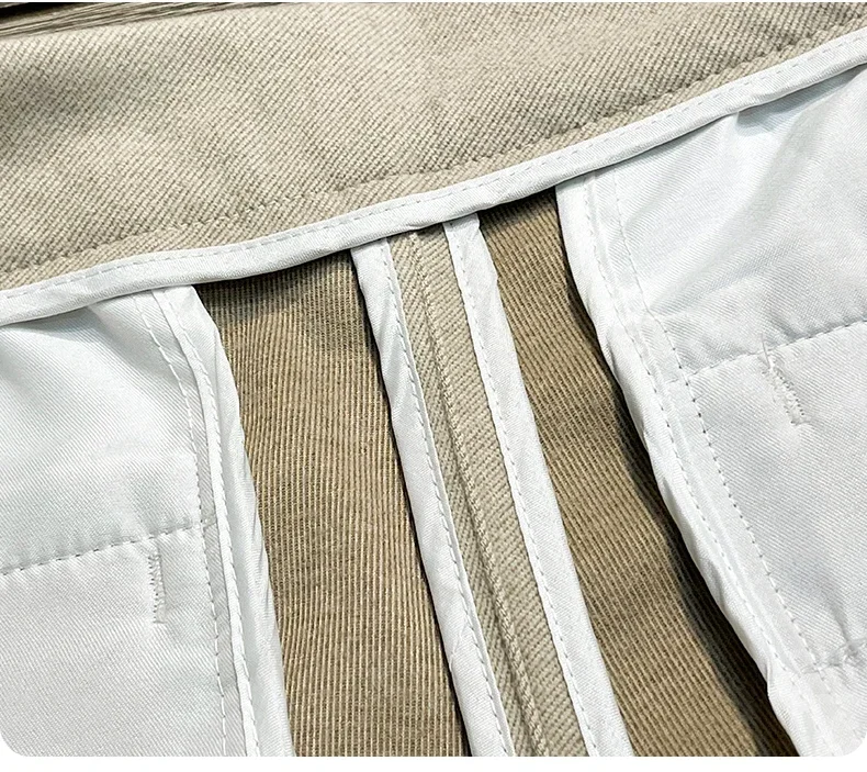 Autumn Winter Suit Pants Men Thick Business Elastic Waist Classic Grey Brown Woolen Straight Korean Formal Trousers Male 28-38