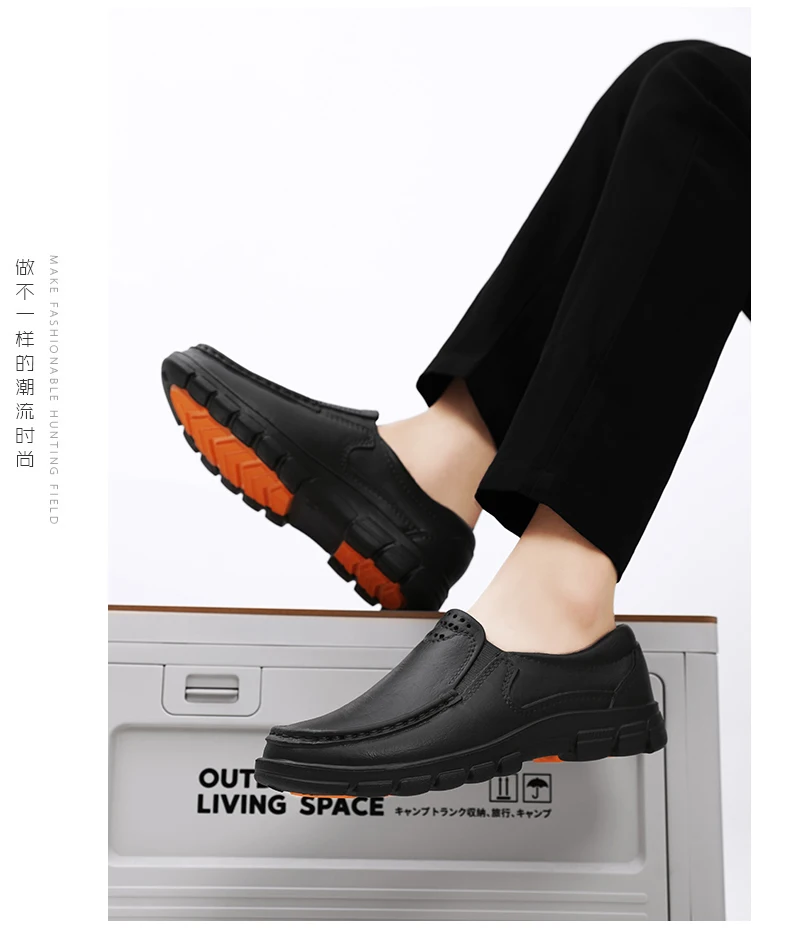 Chef shoes four seasons new anti slip oil resistant plus size business casual men's work EVA shoes fashion comfort soft soled
