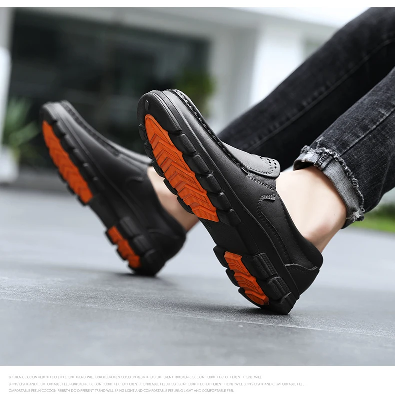Chef shoes four seasons new anti slip oil resistant plus size business casual men's work EVA shoes fashion comfort soft soled