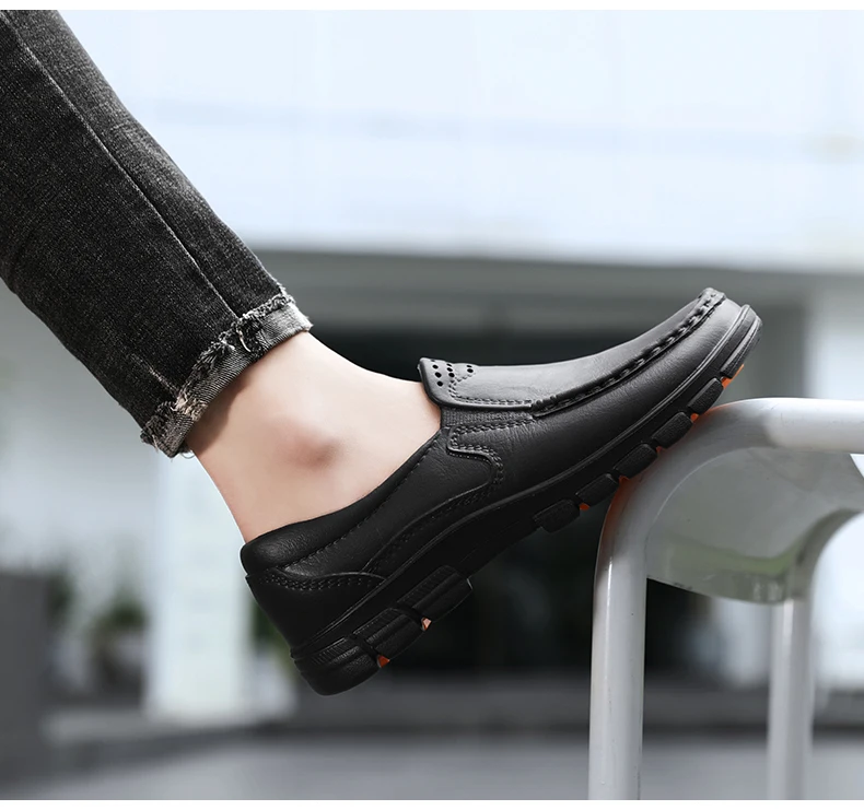 Chef shoes four seasons new anti slip oil resistant plus size business casual men's work EVA shoes fashion comfort soft soled