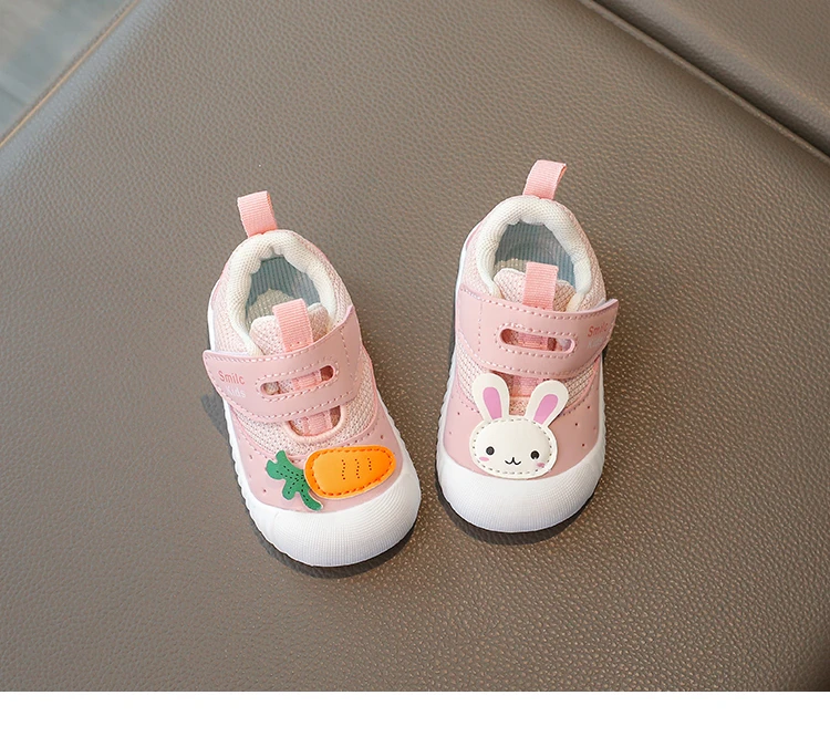 Children's Walking Shoes Red Cartoon Soft Breathable Boys Girls Baby Shoes Khaki Lightweight Kids Baby Casual Shoes Sandals
