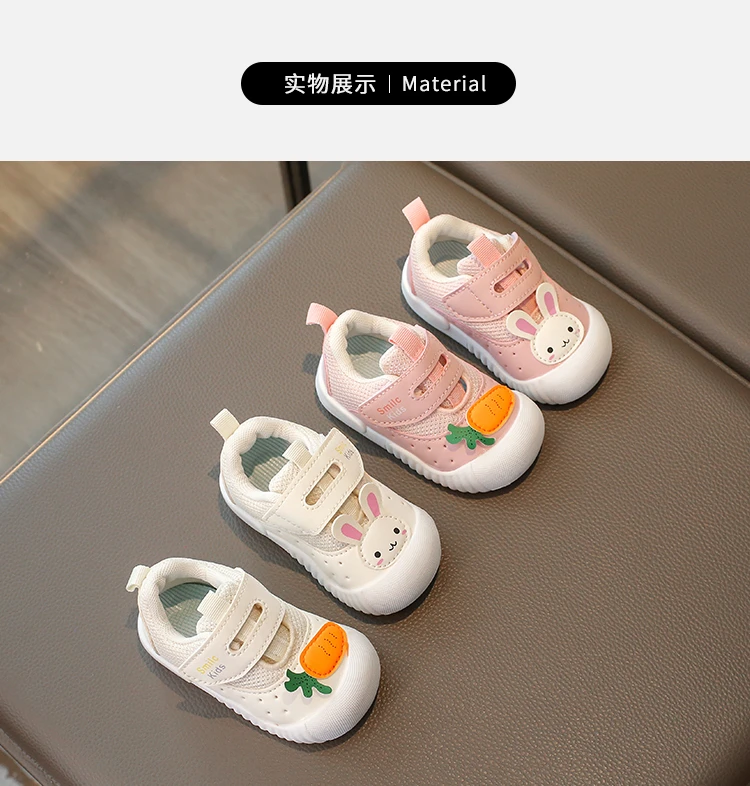 Children's Walking Shoes Red Cartoon Soft Breathable Boys Girls Baby Shoes Khaki Lightweight Kids Baby Casual Shoes Sandals