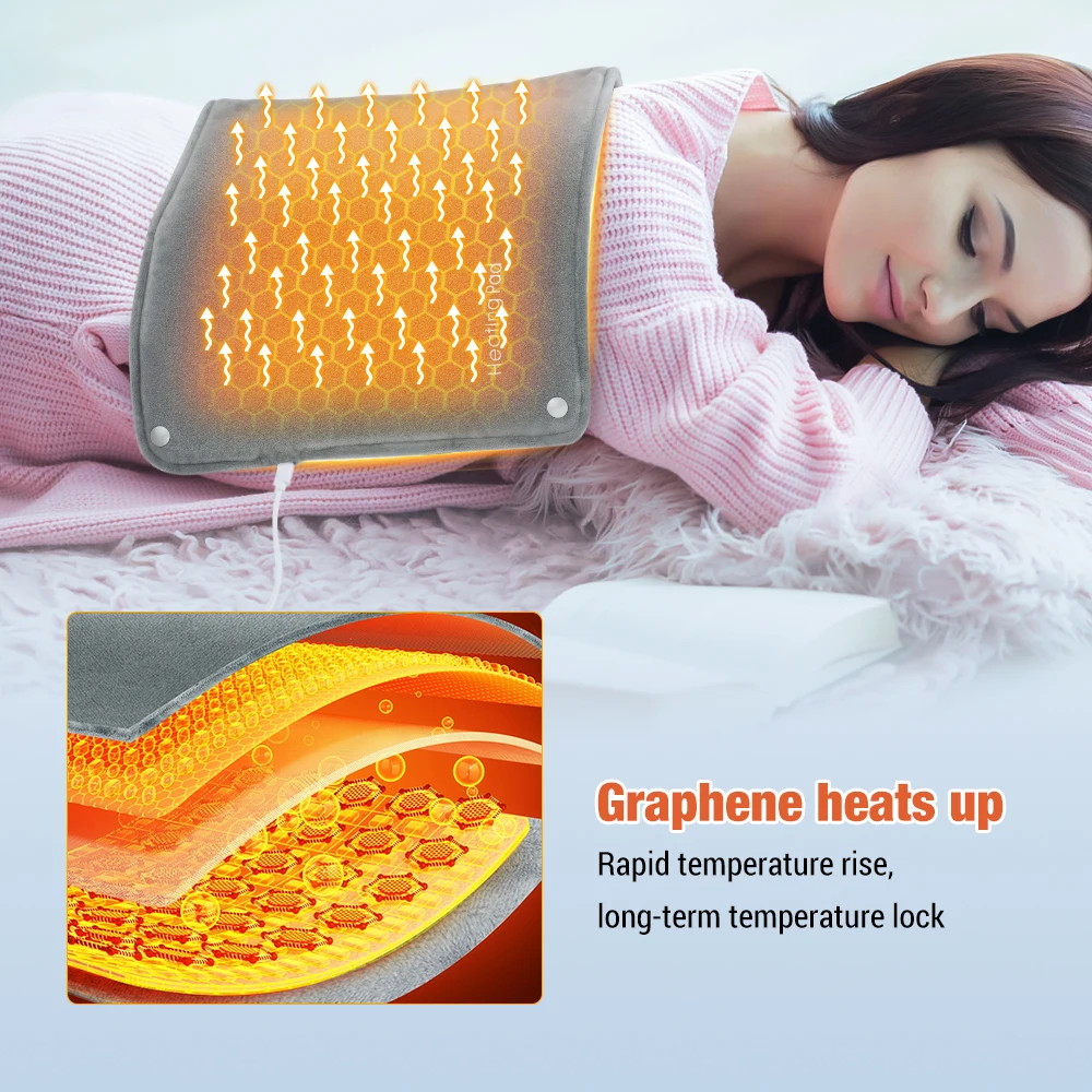 Winter Graphene Heating Flannel Winter Thermal Hand Feet Warmer Pad USB Electric Hand Warmer Foot Warmer Heater Foot Warming Mat