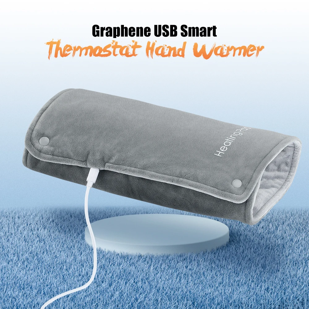 Winter Graphene Heating Flannel Winter Thermal Hand Feet Warmer Pad USB Electric Hand Warmer Foot Warmer Heater Foot Warming Mat