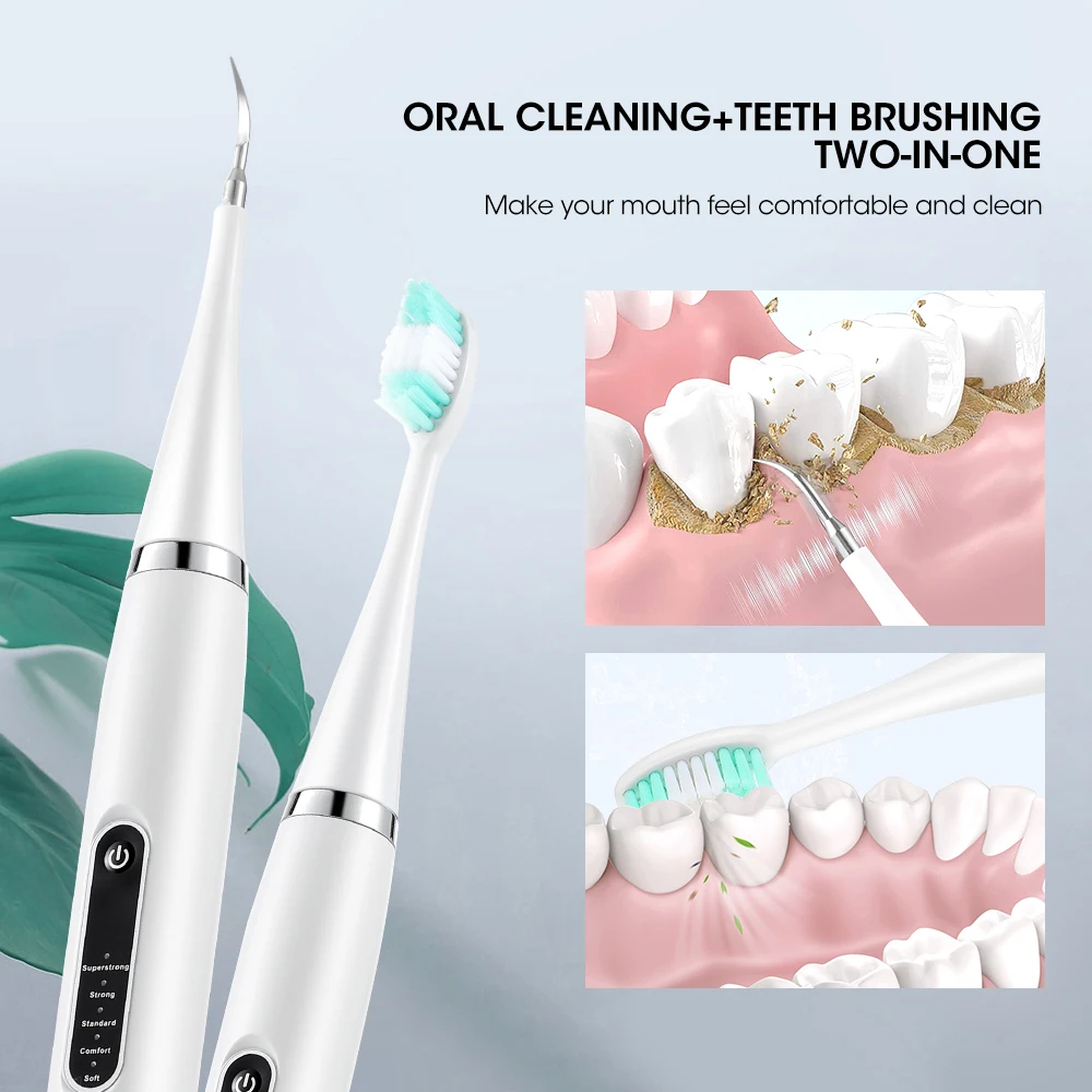 Electric Dental Scaler For Teeth Tartar Stain Tooth Calculus Remover Electric Teeth Plaque Cleaner Dental Stone Removal