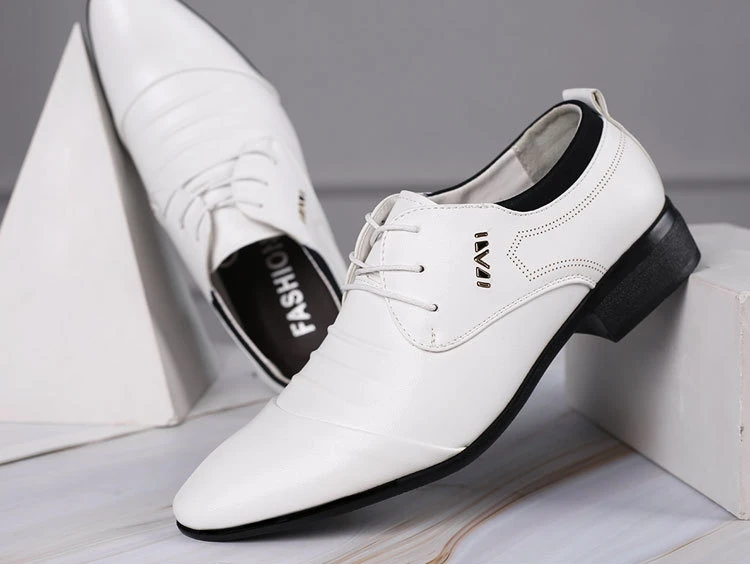 New Men's plus size shoes Trendy versatile business Flats Fashion comfort leather shoes Wedding party Male formal footwear Homme