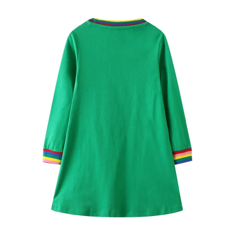 Jumping Meters 6-12T Hot Selling Princess Girls Dresses Fairy Tale Embroidery Autumn Spring Children's Costume Long Sleeve Dress