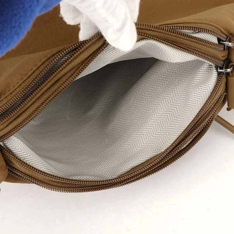 Women's Waterproof Nylon Multilayer Crossbody Bag Ladies Large Capacity Handbags Purse Female Casual Shoulder Pillow Bags