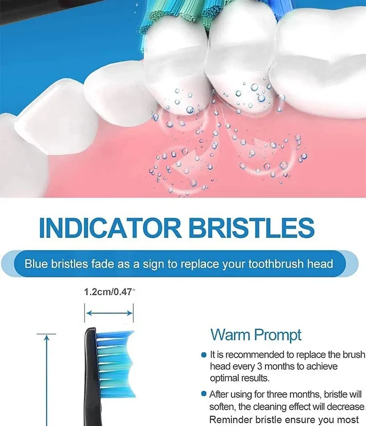 Replacement Brush Heads For Seago/Fairywill Electric Toothbrush FW/SG 507/508/515/551/917/959/908 Dupont Bristle Brush