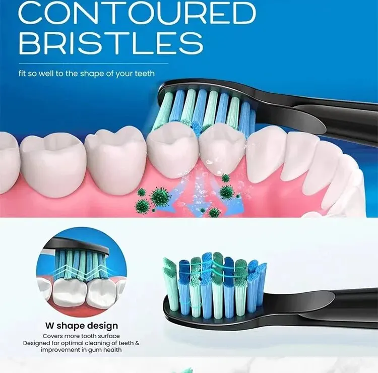 Replacement Brush Heads For Seago/Fairywill Electric Toothbrush FW/SG 507/508/515/551/917/959/908 Dupont Bristle Brush