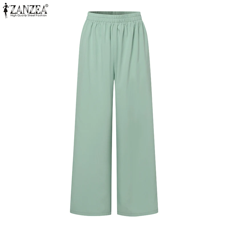 ZANZEA Classy Office Lady Blazer Suits Elegant Women Tied Waist Top and Pant 2pcs Outfit 2025 Trend Streetwear Commute Pant Sets