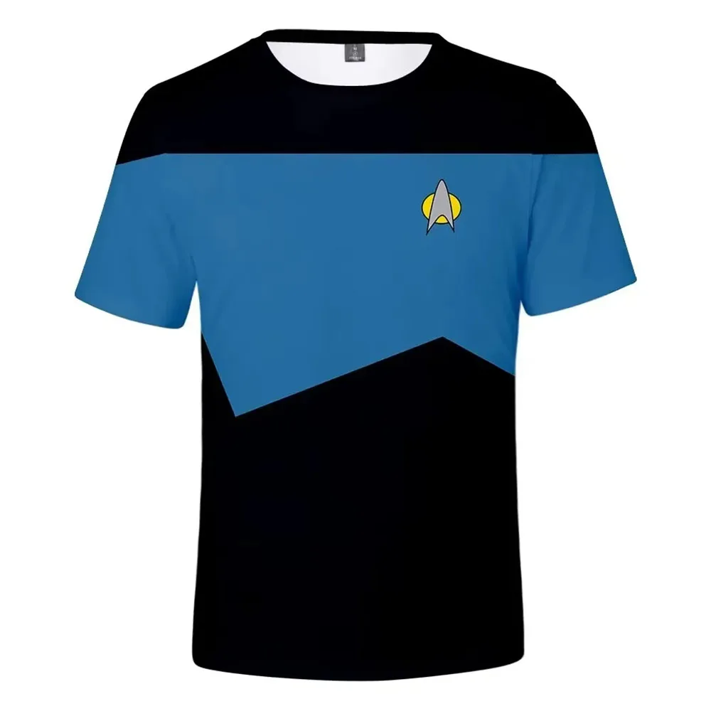 Men and Women Star Trek Sci-Fi T-Shirt Little Rocket 3D Printed Shirt Unisex Streetwear Children's RPG Top Summer T-Shirt