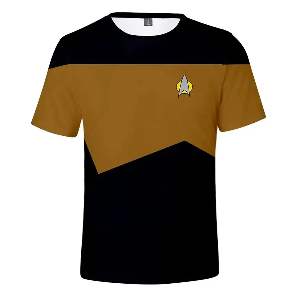 Men and Women Star Trek Sci-Fi T-Shirt Little Rocket 3D Printed Shirt Unisex Streetwear Children's RPG Top Summer T-Shirt
