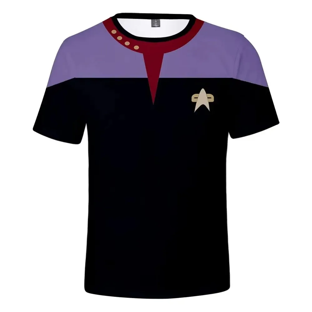 Men and Women Star Trek Sci-Fi T-Shirt Little Rocket 3D Printed Shirt Unisex Streetwear Children's RPG Top Summer T-Shirt