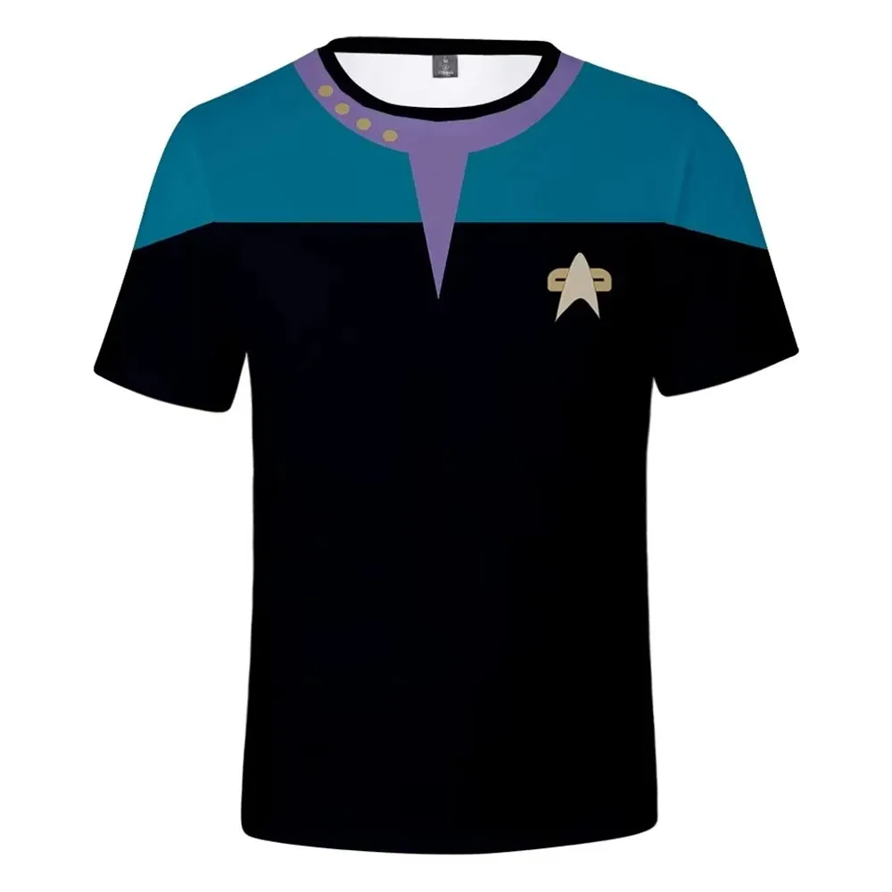 Men and Women Star Trek Sci-Fi T-Shirt Little Rocket 3D Printed Shirt Unisex Streetwear Children's RPG Top Summer T-Shirt