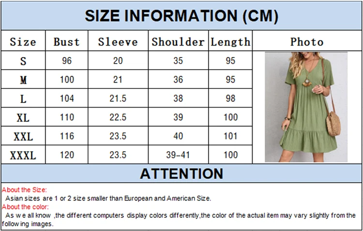 2025 Loose V-neck Short Sleeved Pleated Women Dress Solid Color A-line Beach Dresses Elegant Simple Comfortable Woman Clothing