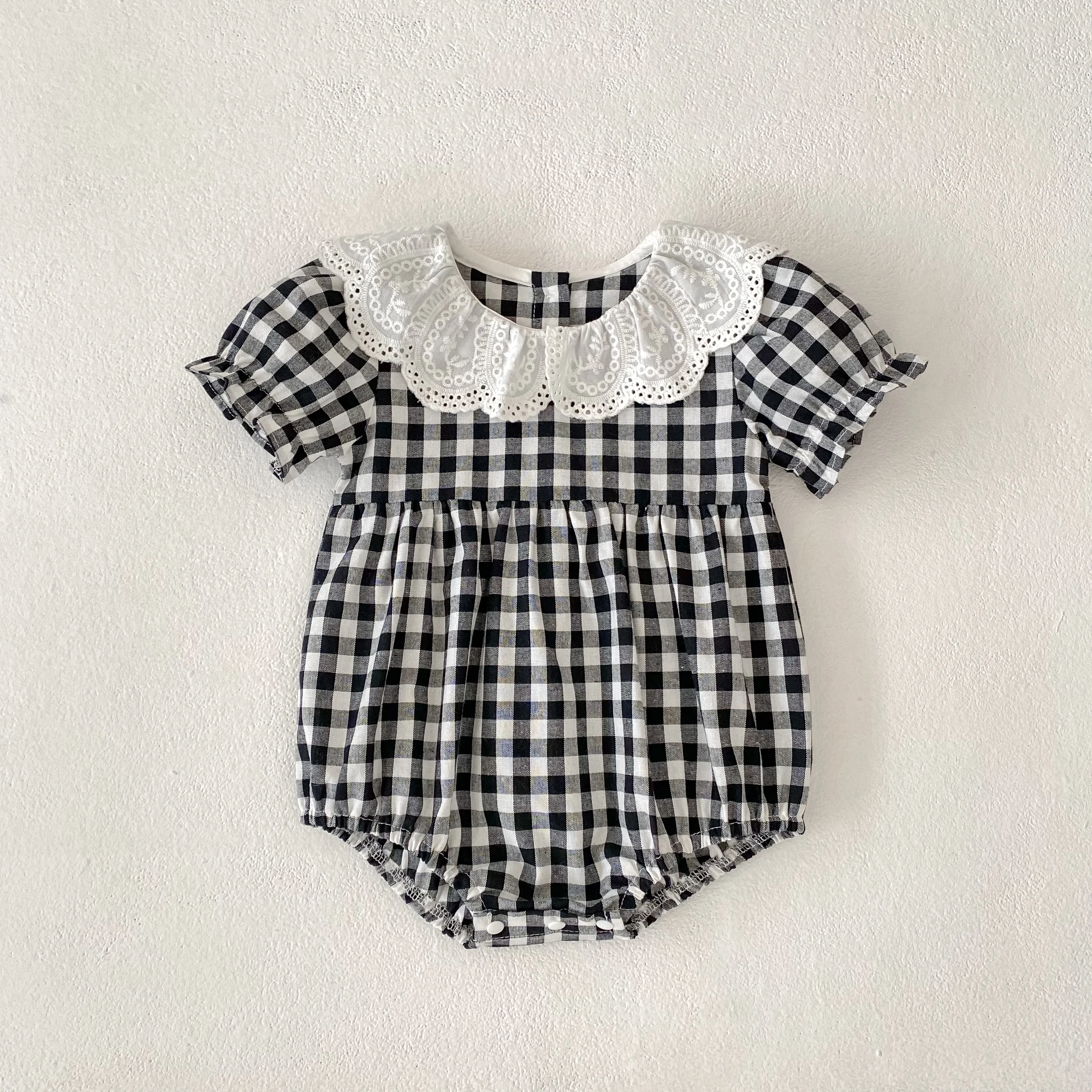 0-6Y Sister Clothes Dress Summer Newborn Baby Girls Sister Grid Dress Toddler Jumpsuit Baby Clothes Infant Girls Children Dress