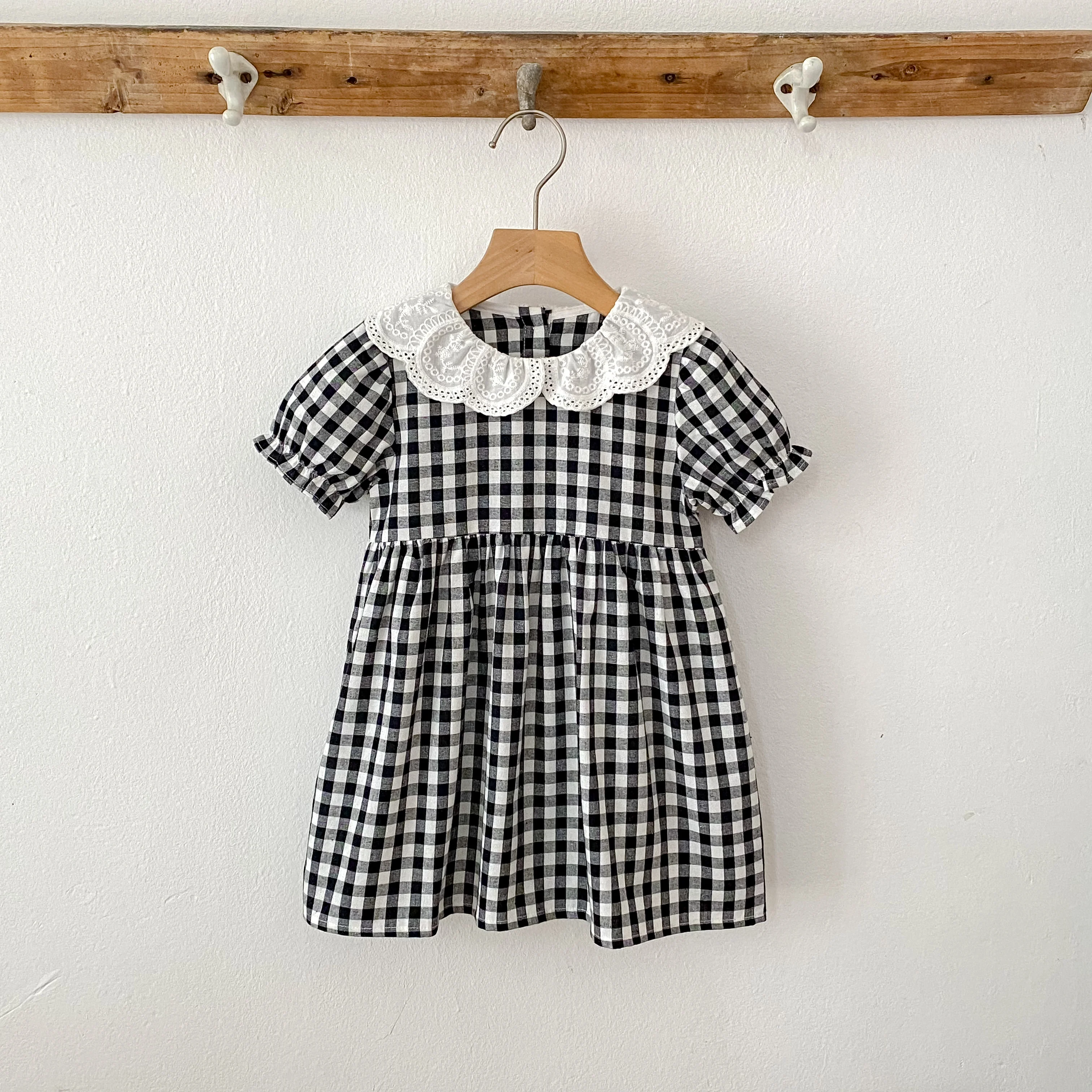 0-6Y Sister Clothes Dress Summer Newborn Baby Girls Sister Grid Dress Toddler Jumpsuit Baby Clothes Infant Girls Children Dress