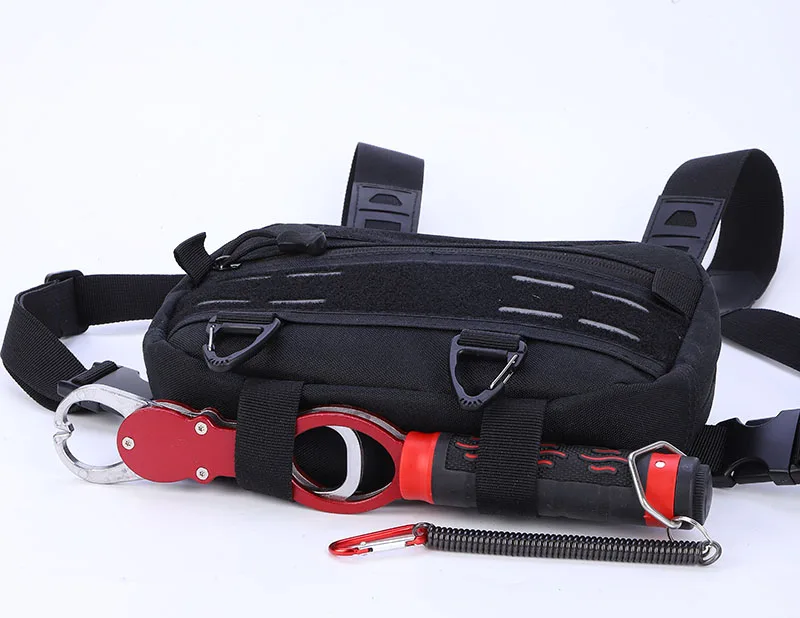 Fishing Chest Bag for Men, Molle Tactical Vest Backpack with Waist Strap Outdoor Climbing, Camping, Hiking Travel Gear  Storage