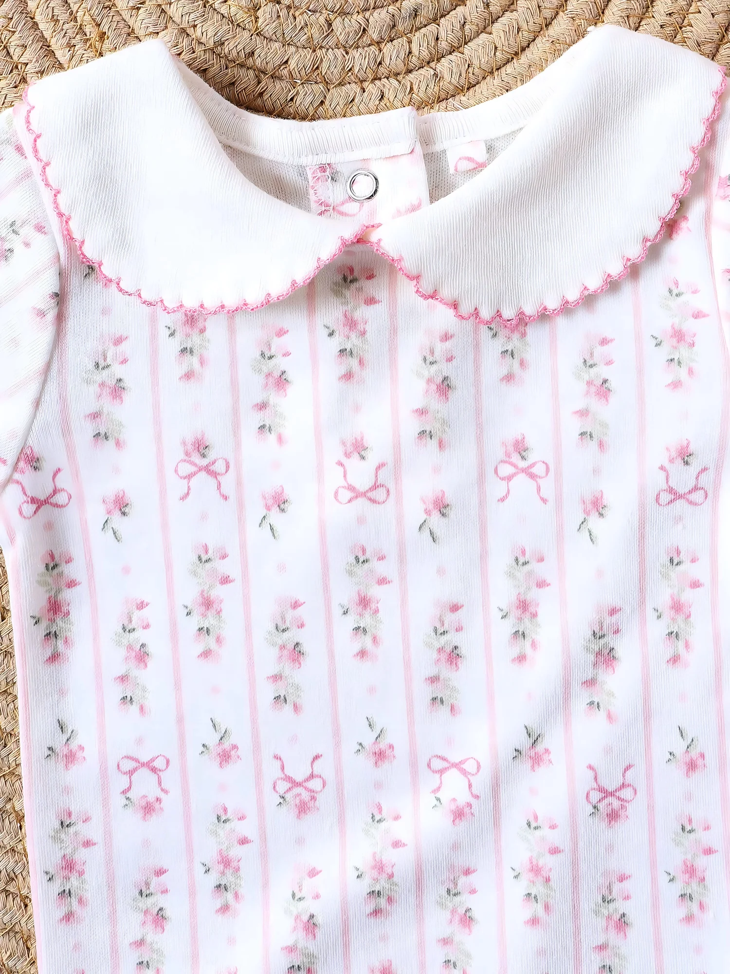 Girl Clothes 5PCS Baby Baby Girls Onesie Summer Cotton Fabric Short-Sleeved Jumpsuit Newborn Baby Clothes 0-9 Months