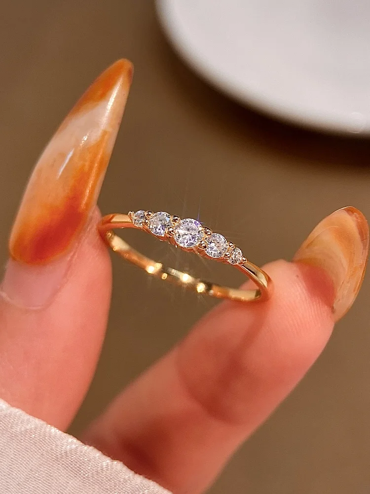 925 Sterling Silver Fashion Classic Gorgeous Shiny Zircon Ring For Women Engagement Wedding Luxury High Quality Fine Jewelry