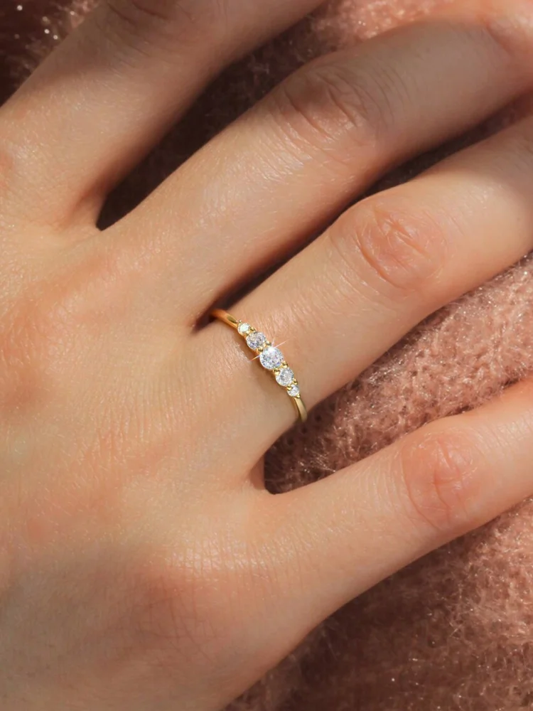 925 Sterling Silver Fashion Classic Gorgeous Shiny Zircon Ring For Women Engagement Wedding Luxury High Quality Fine Jewelry