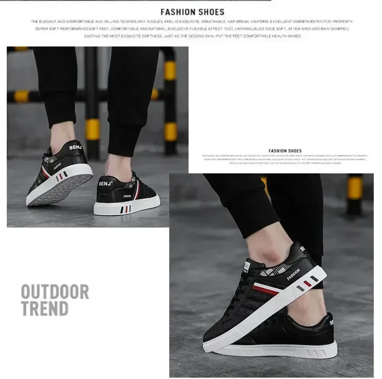 Men's Sneakers White Casual Shoes Men Original Lightweight Luxury Shoes for Men Breathable Flats Men's Sneakers Chaussure Hommes