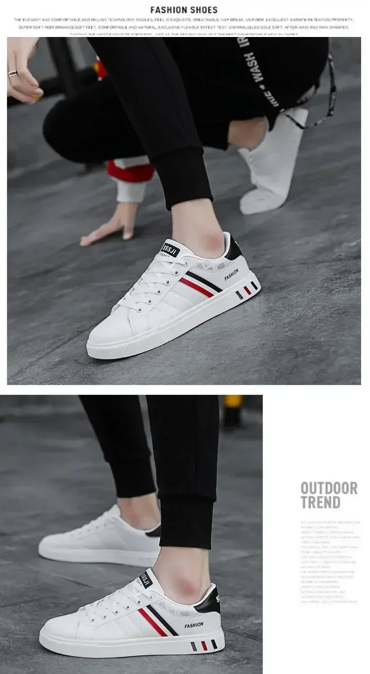 Men's Sneakers White Casual Shoes Men Original Lightweight Luxury Shoes for Men Breathable Flats Men's Sneakers Chaussure Hommes