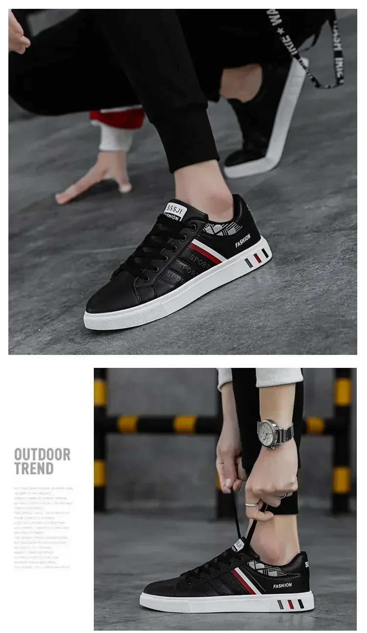 Men's Sneakers White Casual Shoes Men Original Lightweight Luxury Shoes for Men Breathable Flats Men's Sneakers Chaussure Hommes