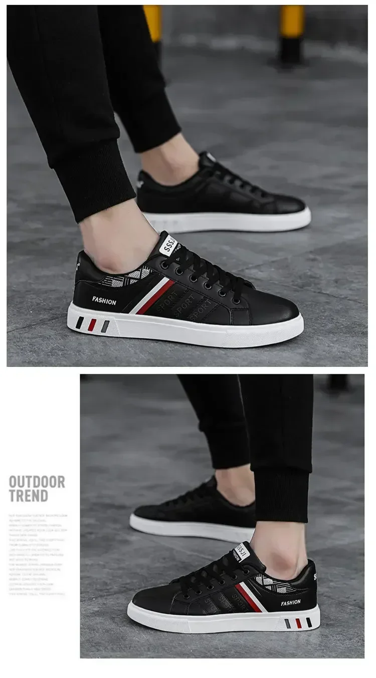 Men's Sneakers White Casual Shoes Men Original Lightweight Luxury Shoes for Men Breathable Flats Men's Sneakers Chaussure Hommes