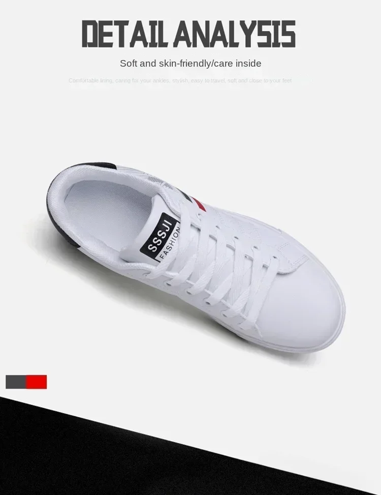 Men's Sneakers White Casual Shoes Men Original Lightweight Luxury Shoes for Men Breathable Flats Men's Sneakers Chaussure Hommes