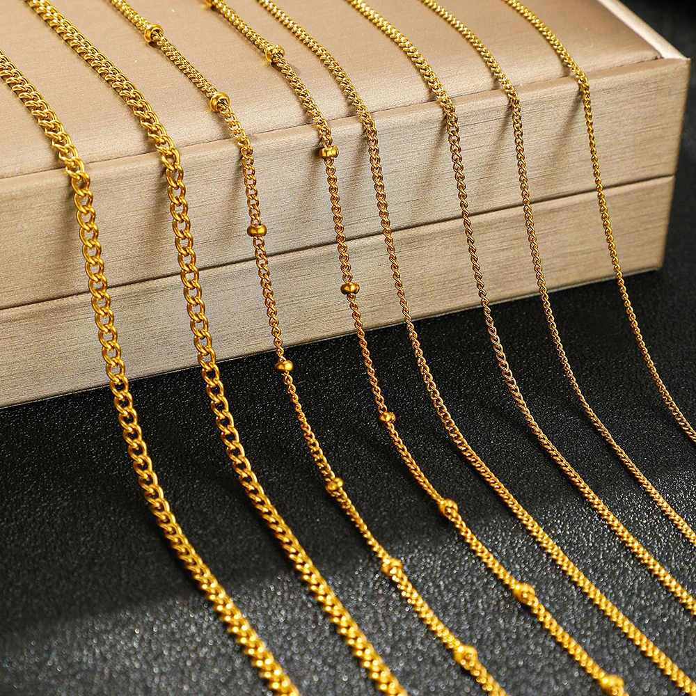 DOTIFI Stainless Steel Necklace Simple Fashion Four Layers Can Be Stacked Wear Collarbone Chain Commuter Personalized Jewelry