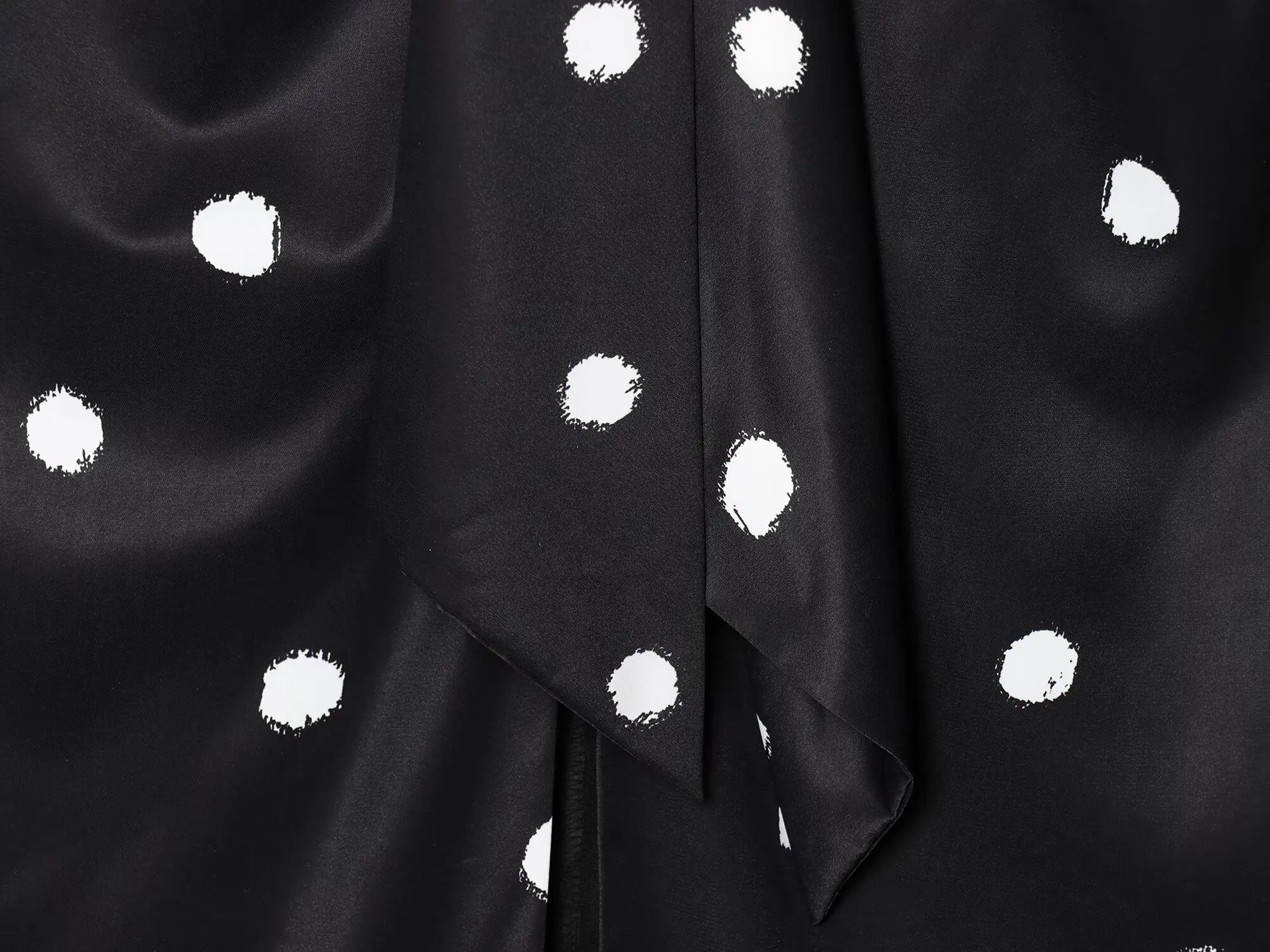 TFAFXY 2025 Polka Dot Skirt Women Wrap Ruched Midi Skirt Woman New Fashion Elegant Long Skirts For Women Party Skirts