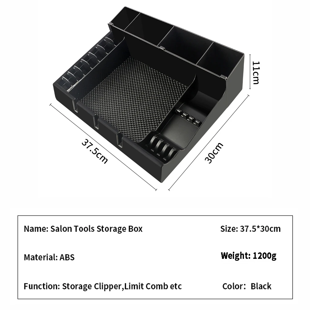 Large Capacity Professional Barber Tools Storage Box Electric Hair Clipper Combs Holder Case Salon Hairdresser Accessories Tray