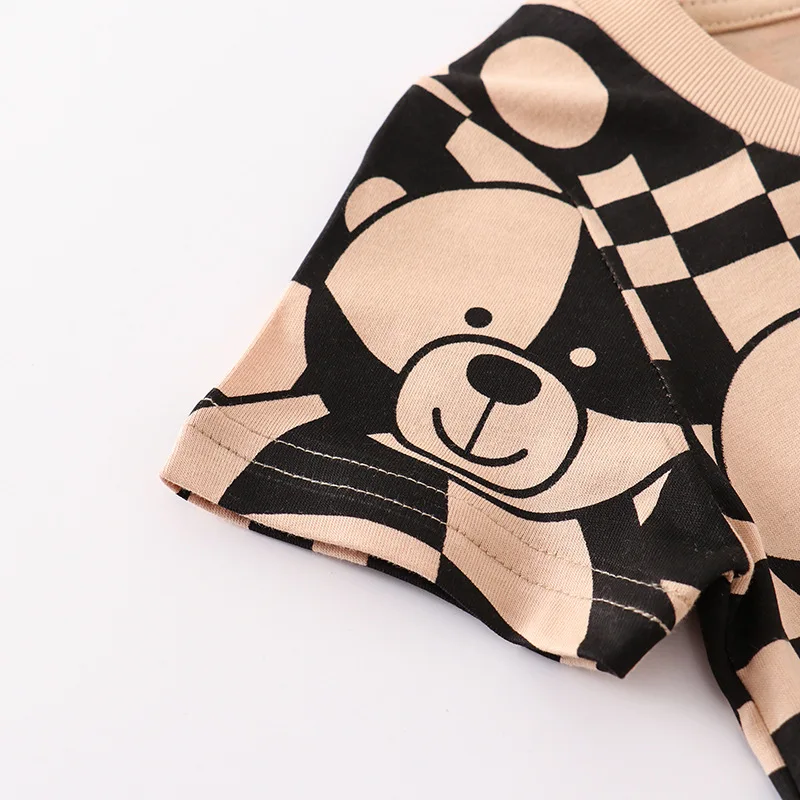 2025 Summer Children Boys T-shirts Cartoon Printed Short Sleeve Thin Cotton Baby Boys Shirts O-necck Versatile Kids Boys Tops