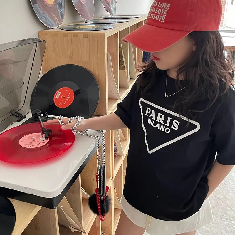 Baby Tee Shirt Summer Girls T Shirt Kids Tops Children Brand Clothes Fashion Casual Letter Print Cotton todder shirt tops tees