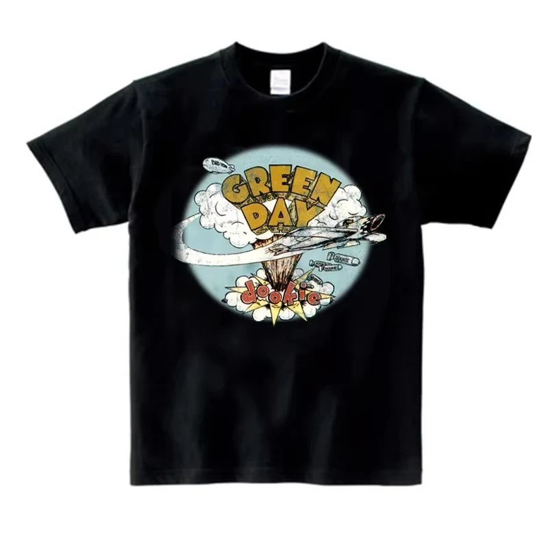 Children's Summer T-shirt Boys and Girls T-shirt Fashion Children's Teen Boys T-shirt GREEN DAY Music Rock T-shirt