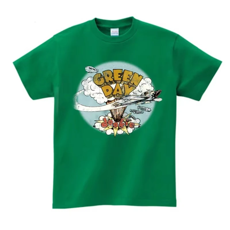 Children's Summer T-shirt Boys and Girls T-shirt Fashion Children's Teen Boys T-shirt GREEN DAY Music Rock T-shirt