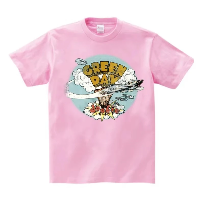 Children's Summer T-shirt Boys and Girls T-shirt Fashion Children's Teen Boys T-shirt GREEN DAY Music Rock T-shirt