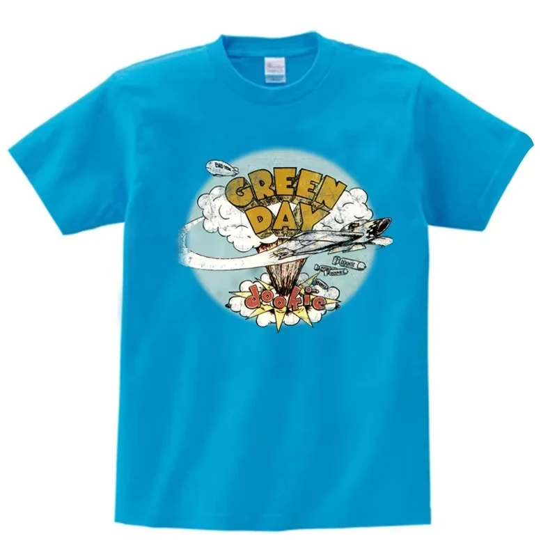 Children's Summer T-shirt Boys and Girls T-shirt Fashion Children's Teen Boys T-shirt GREEN DAY Music Rock T-shirt
