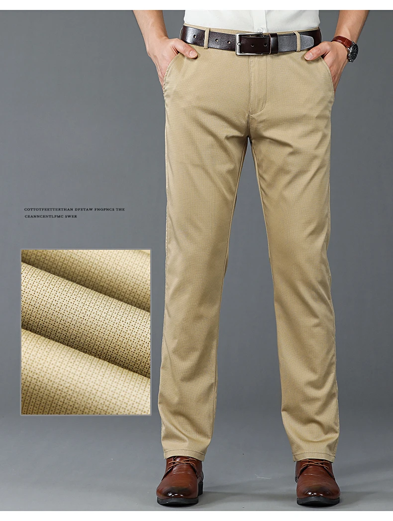 7-color Fashion Men's Business Casual Pants Spring Thin Fashion Loose Brand Breathable Male Clothing Straight Work Pants